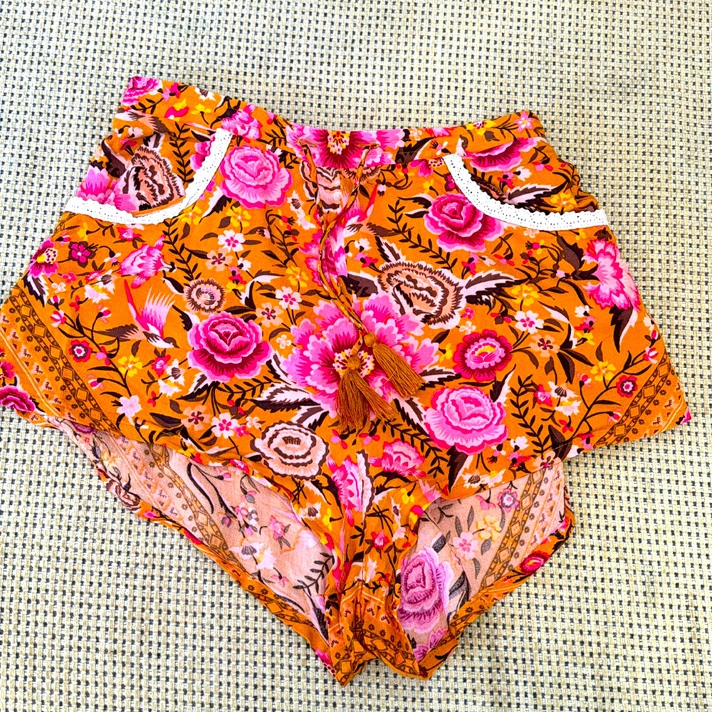 🌸 SPELL 🌸 Babushka Shorts Extra Small Amber